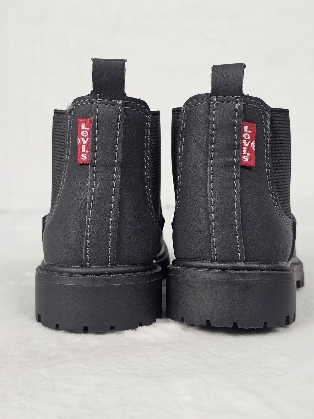 Levis Buckley WX Toddler Kids 5 Chelsea Boots Black Pull On Faux Leather NWOT